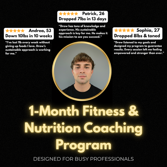 1-Month Fitness & Nutrition Coaching Program – $100 (75% OFF, Normally $400/month)